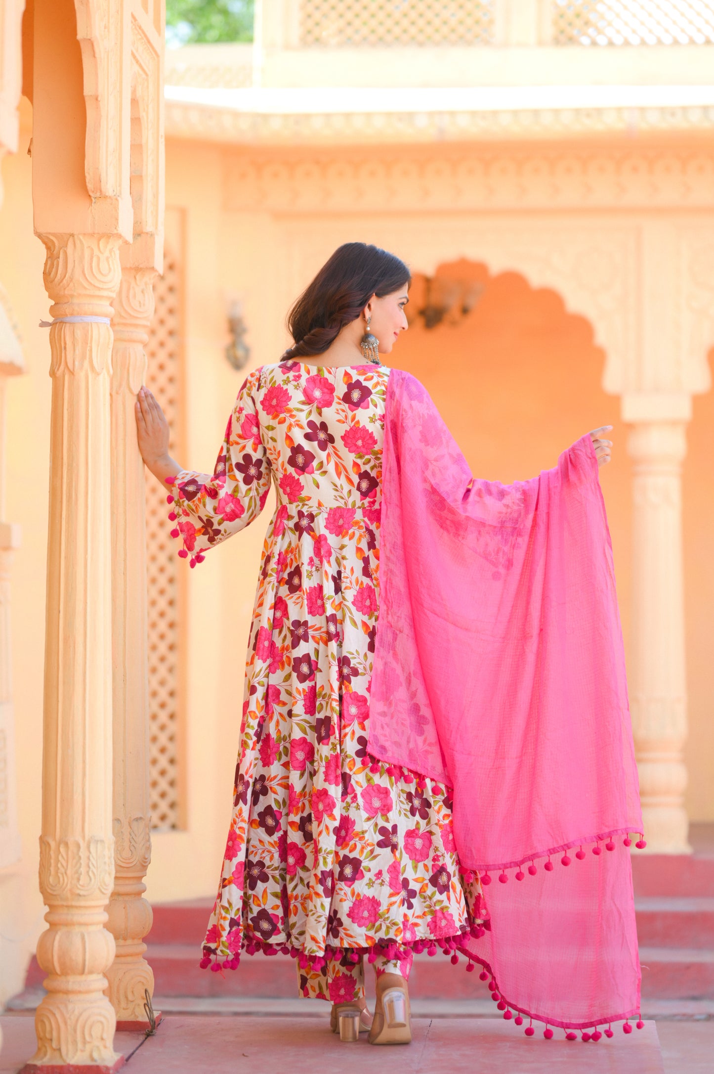 Bubble Pink Anarkali