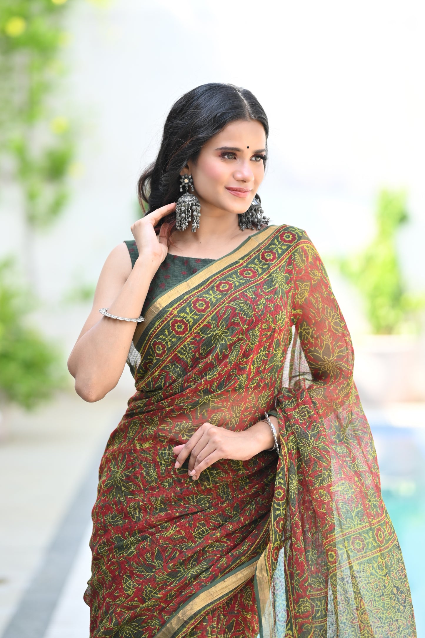 Handblock Kota Doriya Saree