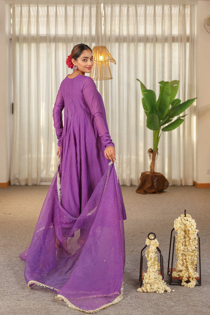 Purple Haze Handwork Anarkali