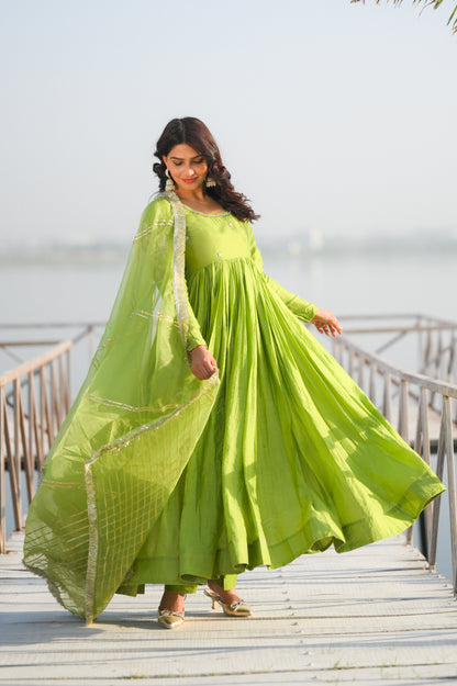 Zora Handwork Anarkali Suit Set