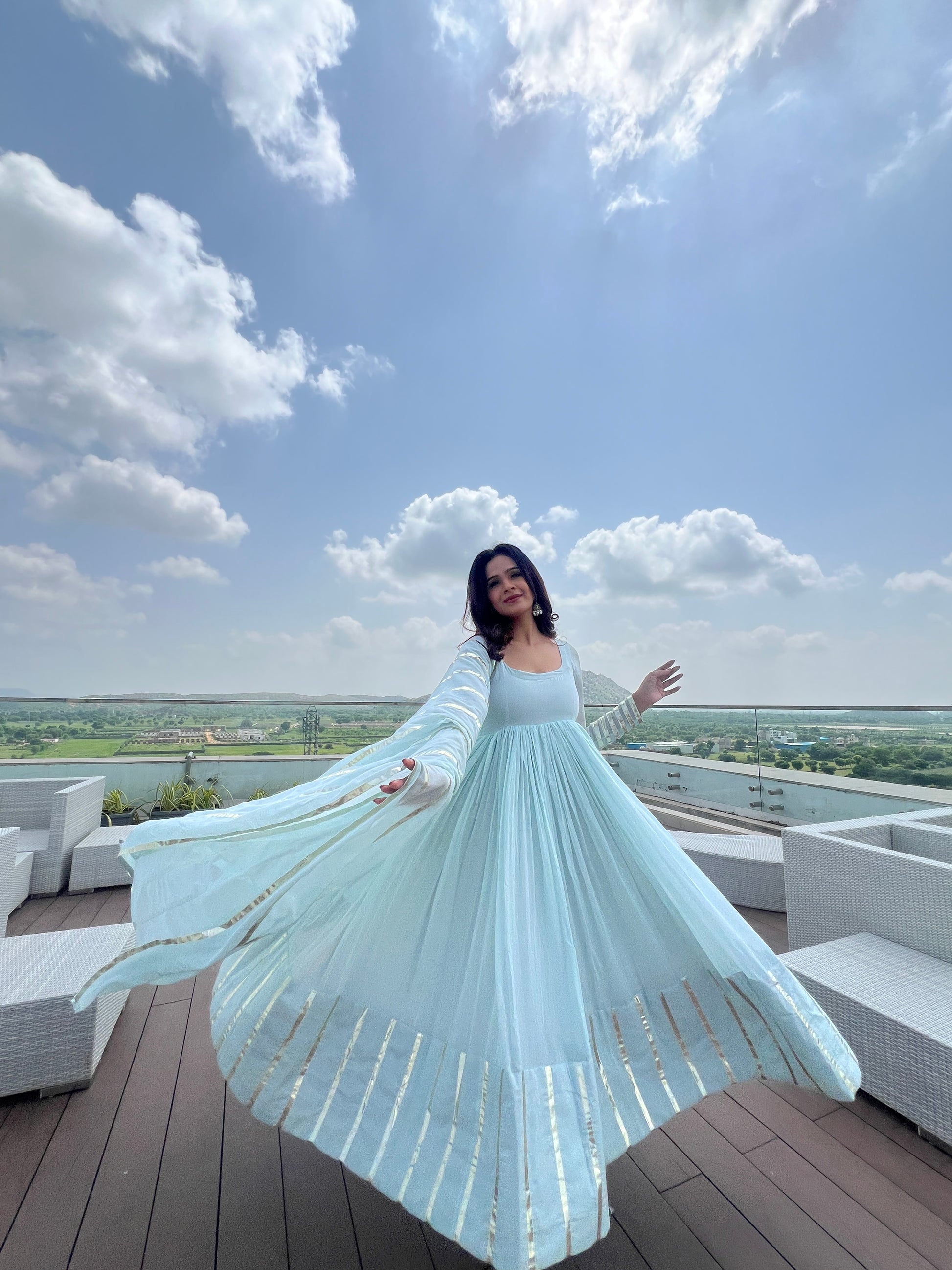 BABY BLUE ANARKALI Papi Preach BABY BLUE ANARKALI Papi Preach