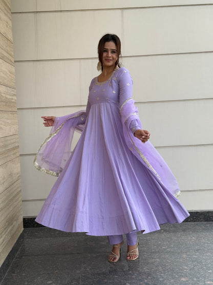 Bellflower Handwork Anarkali