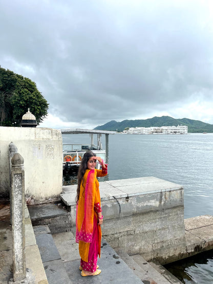 Shaded Straight Suit Set