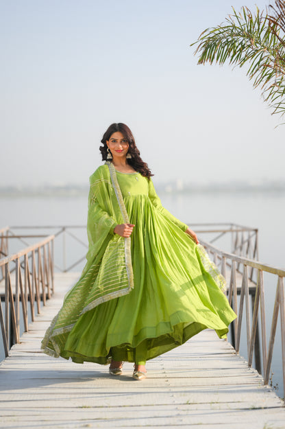 Zora Handwork Anarkali Suit Set