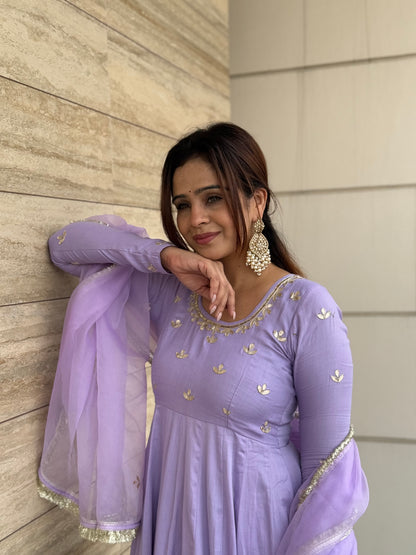 Bellflower Handwork Anarkali