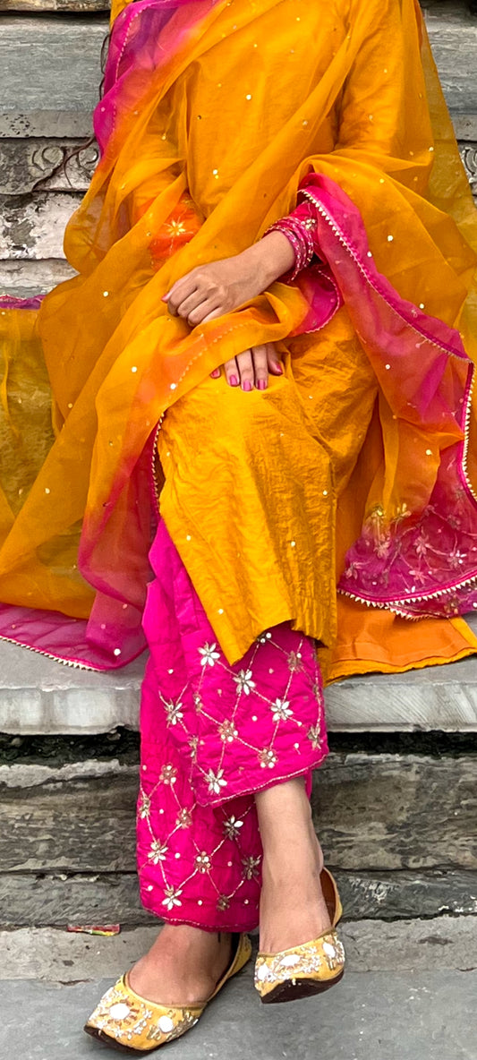 Shaded Straight Suit Set