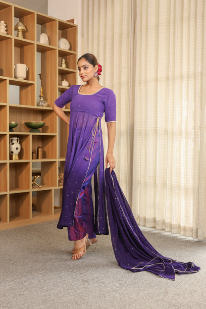 Shaded Kurta Pant Set