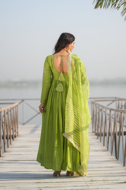 Zora Handwork Anarkali Suit Set