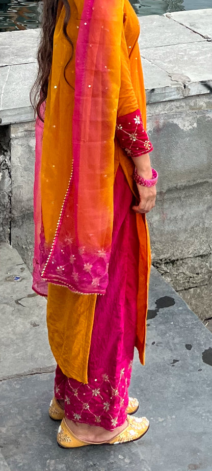 Shaded Straight Suit Set