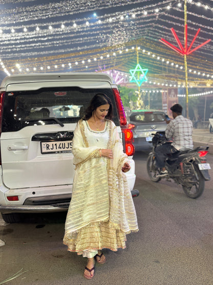Ivory Noor Anarkali