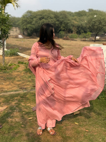 Onion Pink Alia Cut Anarkali