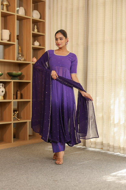 Shaded Kurta Pant Set