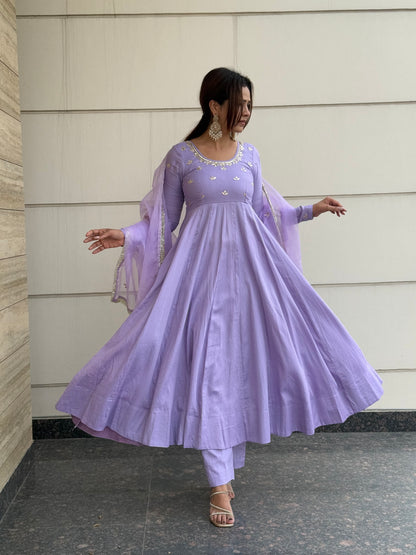 Bellflower Handwork Anarkali