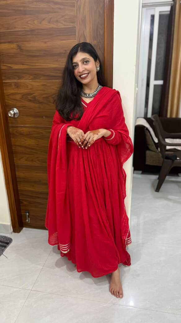 Red Mul Anarkali