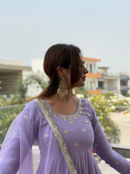 Bellflower Handwork Anarkali