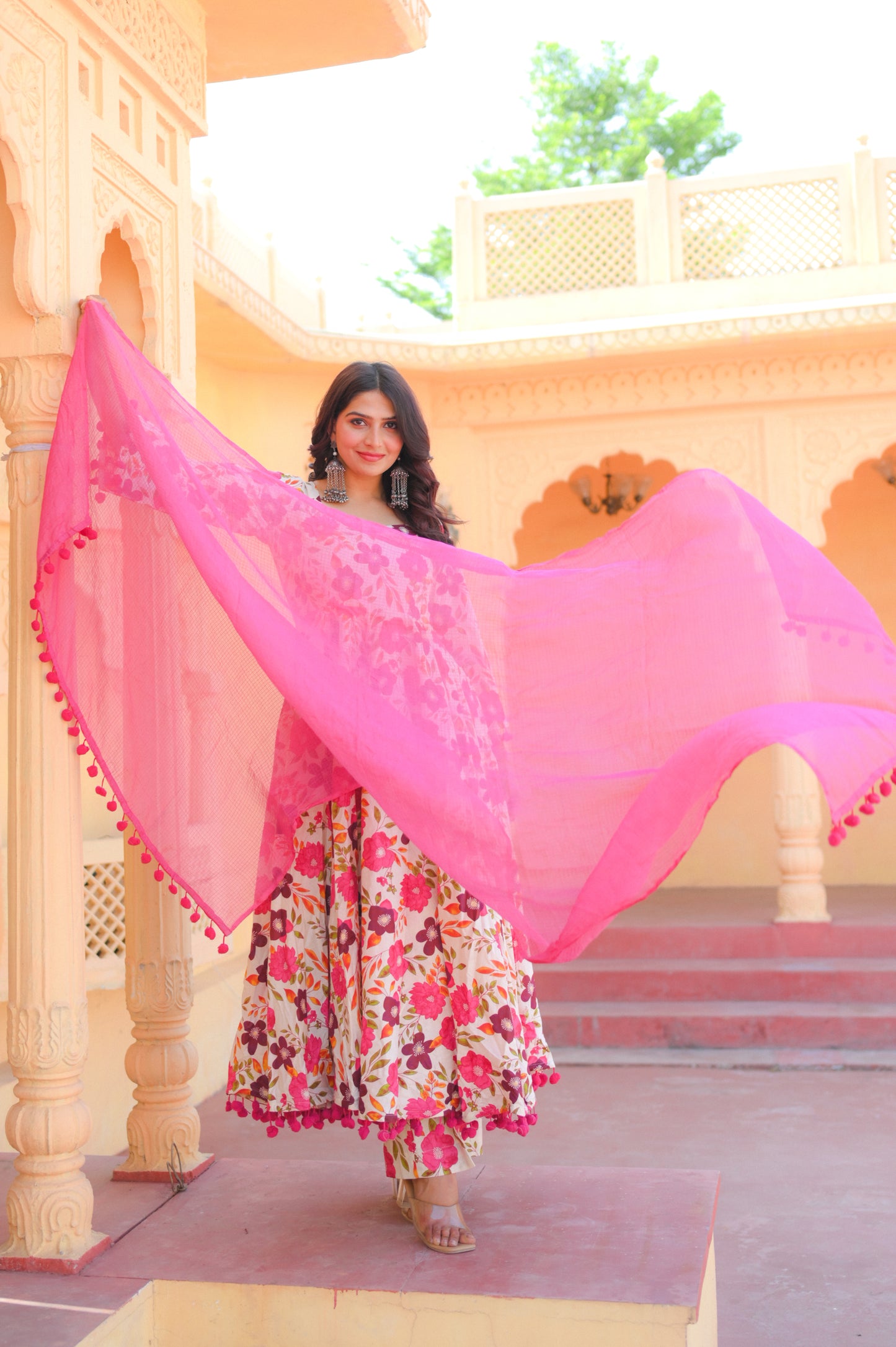 Bubble Pink Anarkali
