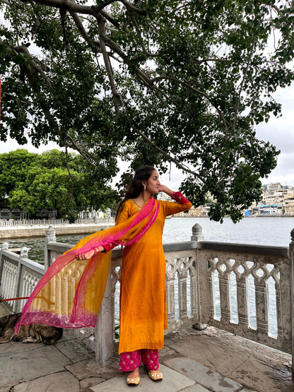 Shaded Straight Suit Set