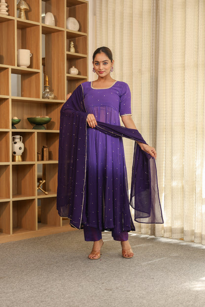 Shaded Kurta Pant Set