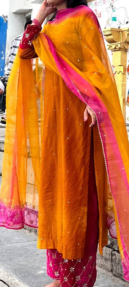 Shaded Straight Suit Set