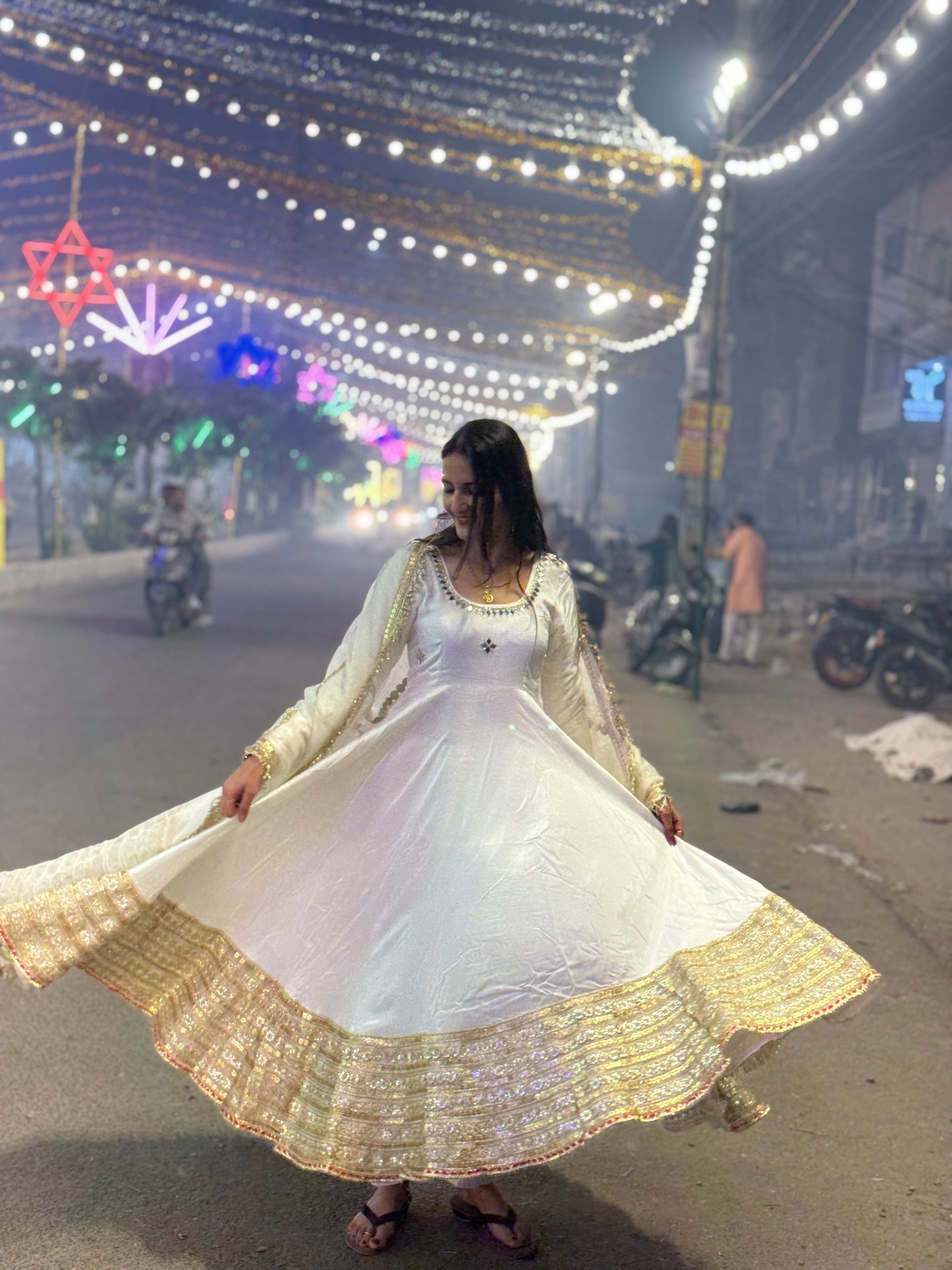 Ivory Noor Anarkali