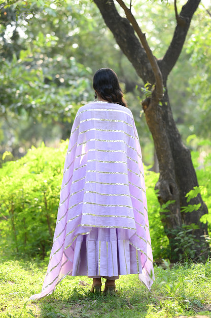 LILAC MAL COTTON ANARKALI