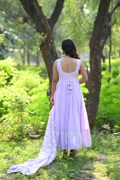 LILAC MAL COTTON ANARKALI