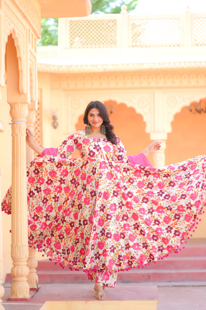 Bubble Pink Anarkali
