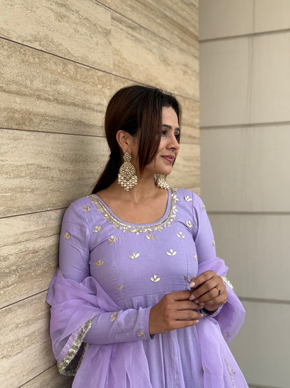 Bellflower Handwork Anarkali