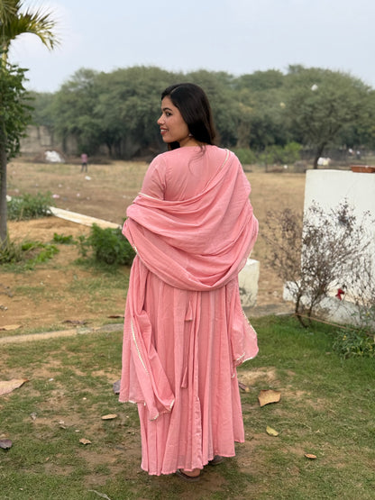 Onion Pink Alia Cut Anarkali